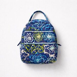 Vera Bradley Blue and Green Floral Backpack